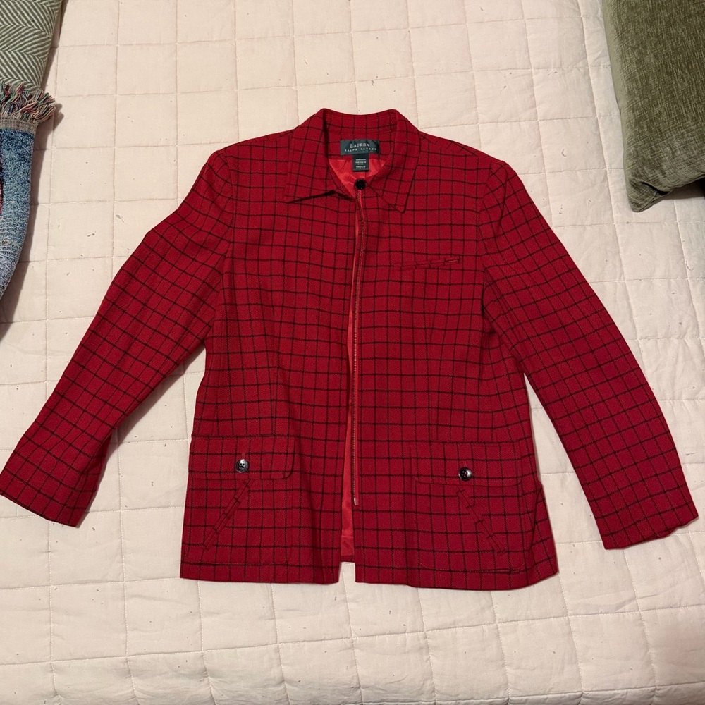 Ralph Lauren Red Checkered Jacket